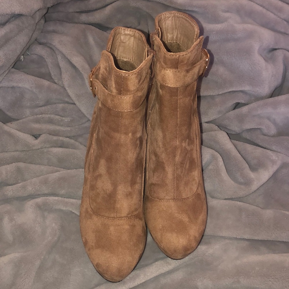 Glaze suede boots